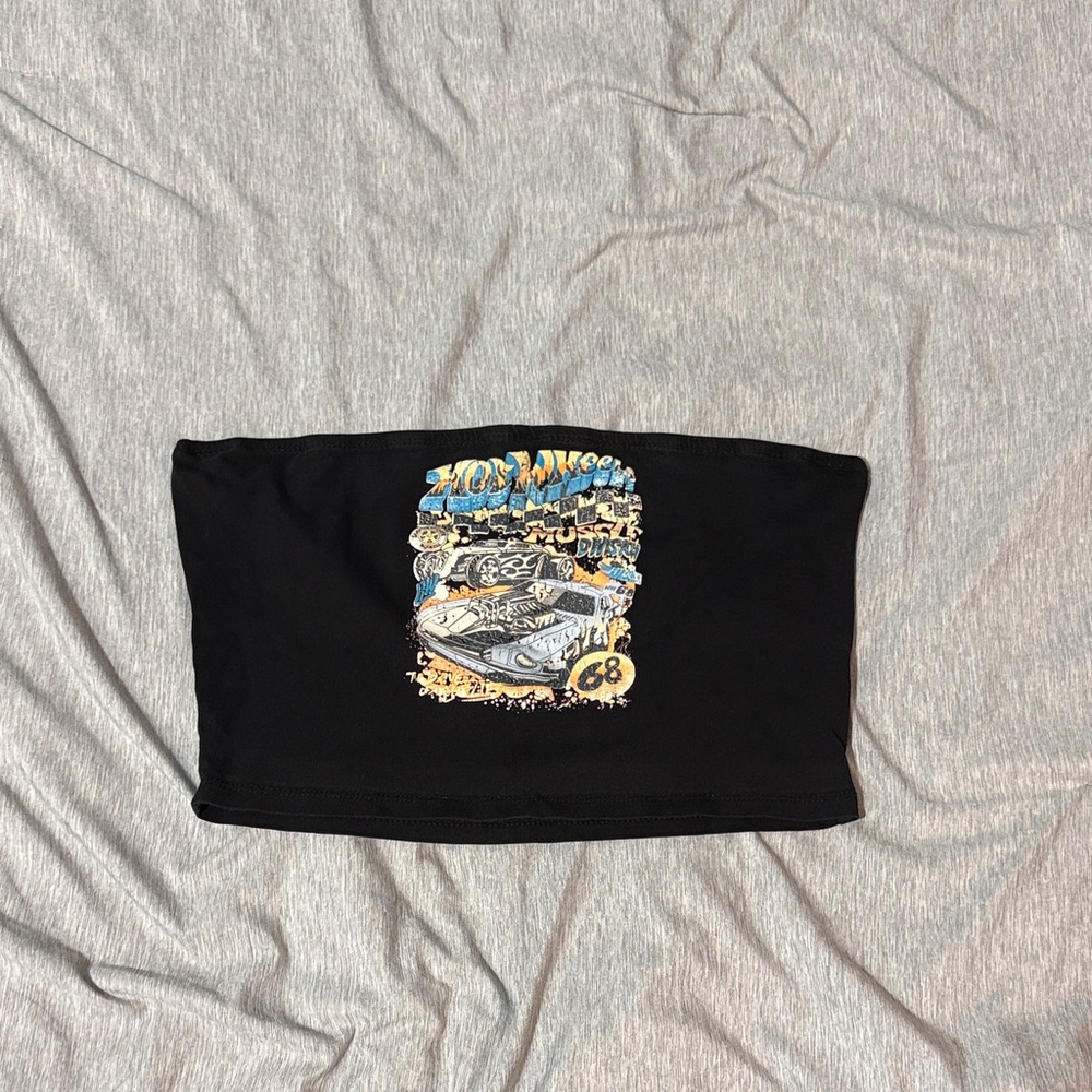 SHEIN Black and multicolored TubeTop